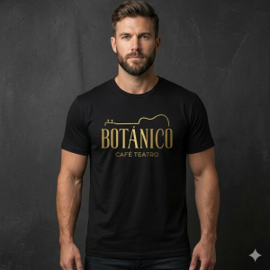 Camiseta Botánico Café Teatro HOMBRE - NEGRA