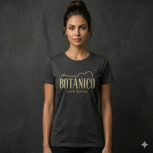 Camiseta Botánico Café Teatro MUJER - GRIS